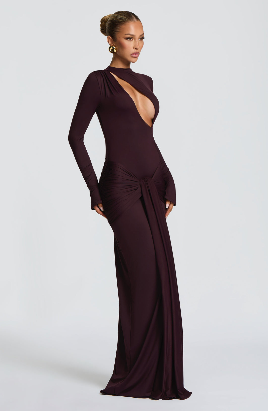 Conna - Plum Maxi Dress