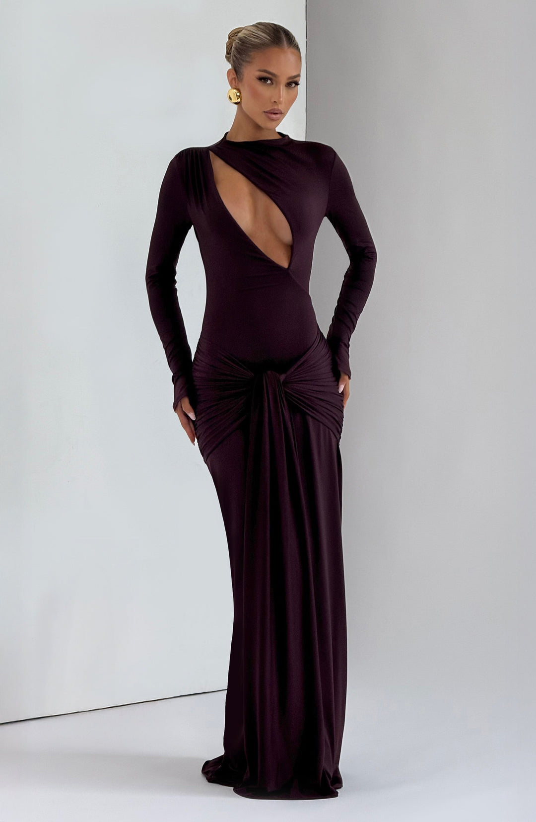 Conna - Plum Maxi Dress